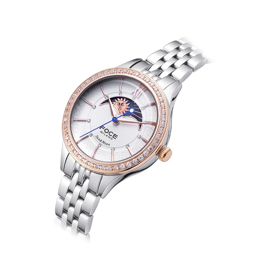 Orologio da Donna in Metallo Luna & Sole 30Mm Poche Fm7602Lm-Wrg