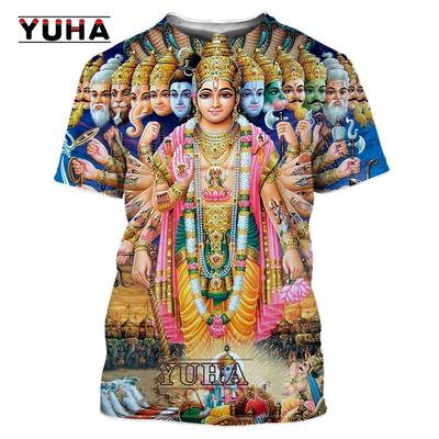 3D Print Hinduism Vishnu Men Tshirt Women Believer Myth Hindu Lord God Shiva T Shirt Bull Ride Nandi Cosplay Cool Tees