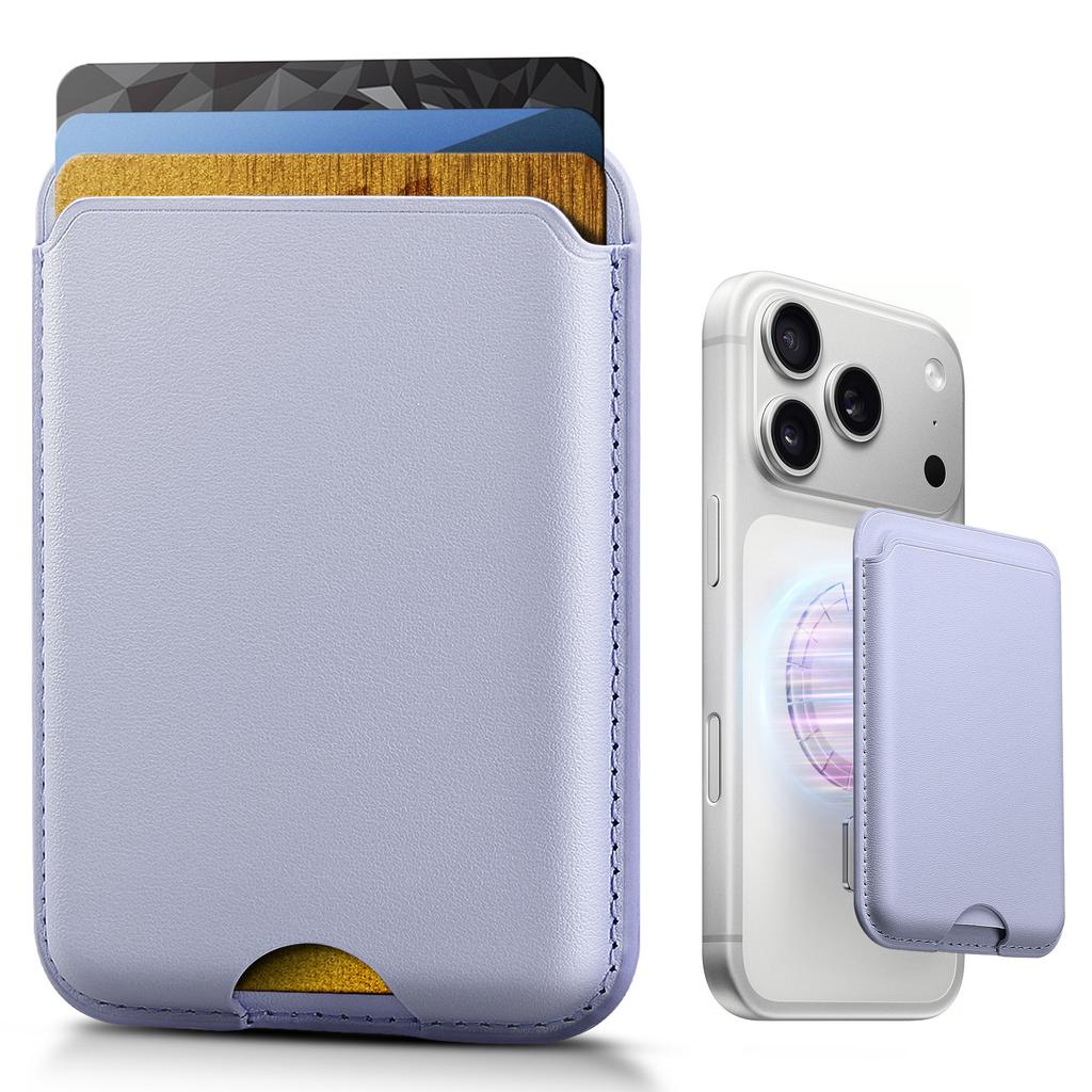 Leather Wallet Case Compatible For Magsafe iPhone 17 16 15 14 13 12 Card Holder with MagSafe Magnet