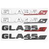 3d ABS Chrome GLA35s GLA45s Logo Letters Car Trunk Emblem Badge Sticker For Mercedes Benz GLA45 AMG W156 X156 H547 Accessories RX7