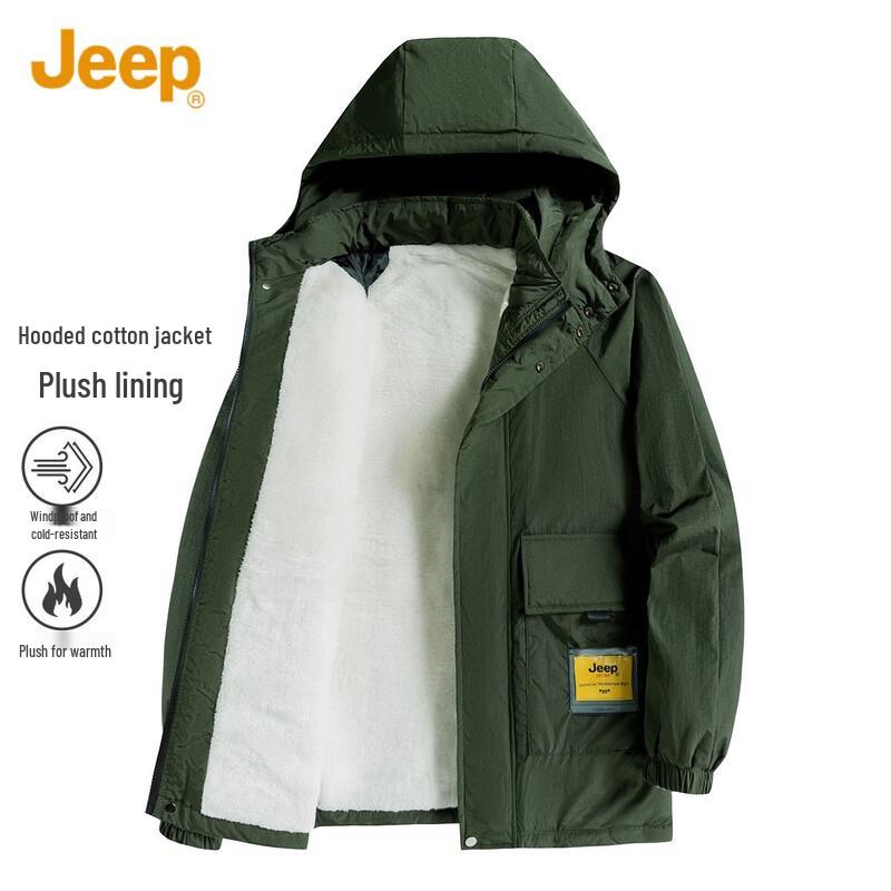 JEEP Men s Winter Hooded Padded Jacket 3XL