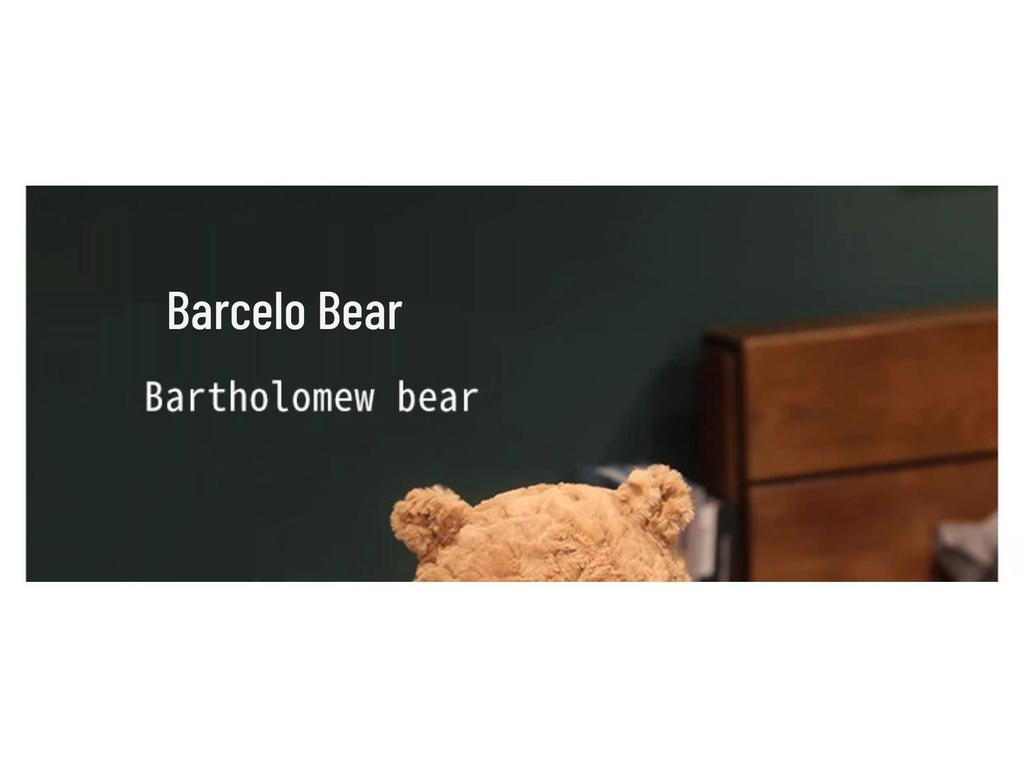 Barcelona Teddy Bear Plush - Rona, Soothing Sleep Pillow Doll