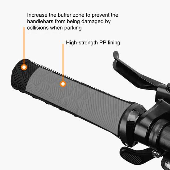 1 Pair Bicycle Handlebar Cover Soft Tough Aerodynamic Design High-Strength Anti-Slip Shock-Proof Handlebar