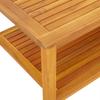 Side Table Oil Natural Finish 90 x 50 x 45 cm Solid Acacia Wood
