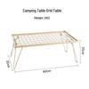 Portable Outdoor Folding Mesh Bamboo Table with Multi-Functional Draining Rack