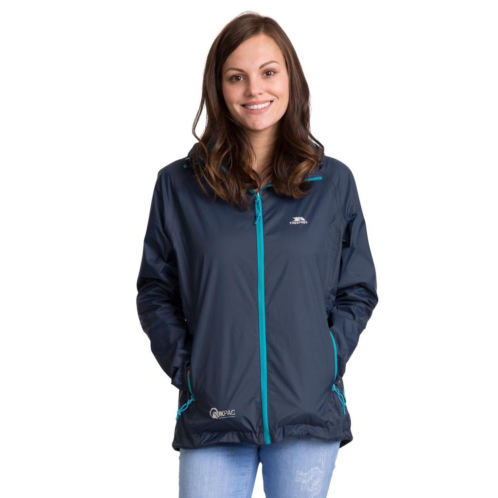 TRESPASS Womens/Ladies Qikpac Packaway Waterproof Jacket