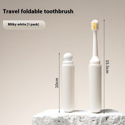 Zahnbürste Reise-Set Reisezahnbürste mit Etui Leichte faltbare Becher-Set-Halterung für Damen Herren Toilettenartikel Rucksack Business