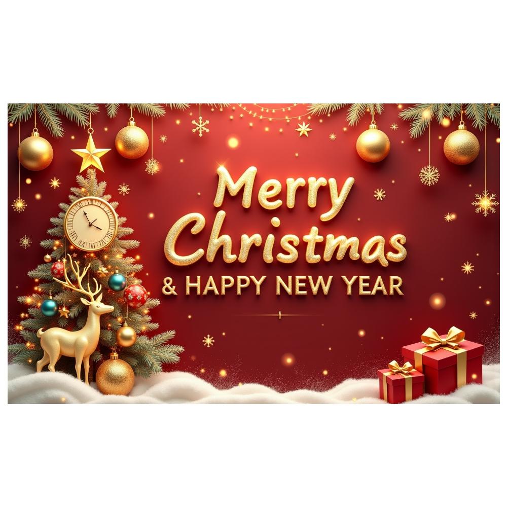 Holiday Event Display Christmas Tree New Year Display Happy New Year Background Winter Scene Christmas Banner For New Year Home