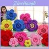 Bright Colors Rose Shape Flower Pillows Cushion Lumbar Decor For Sofa Bed And Chair
