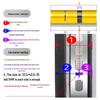 Universal Stainless Steel Security Door Lock Set