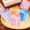 Gradient Sticky Notes Aesthetic Self-Adhesive Memo Pad Sticky Notes Set Compact Removable Page Markers For Notebook Stationery