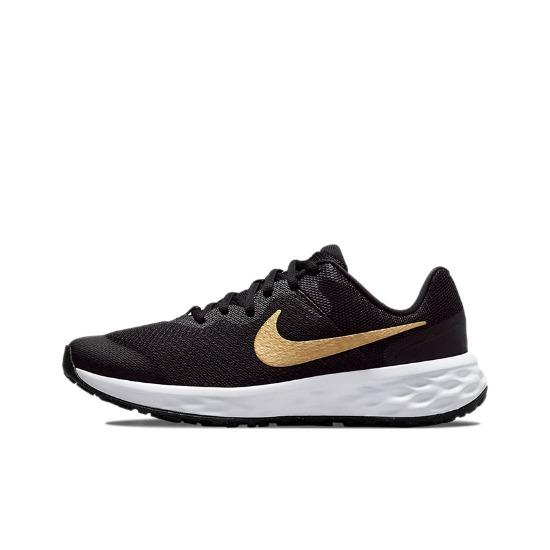 Nike Revolution 6 GS Black Metallic Gold DD1096-002