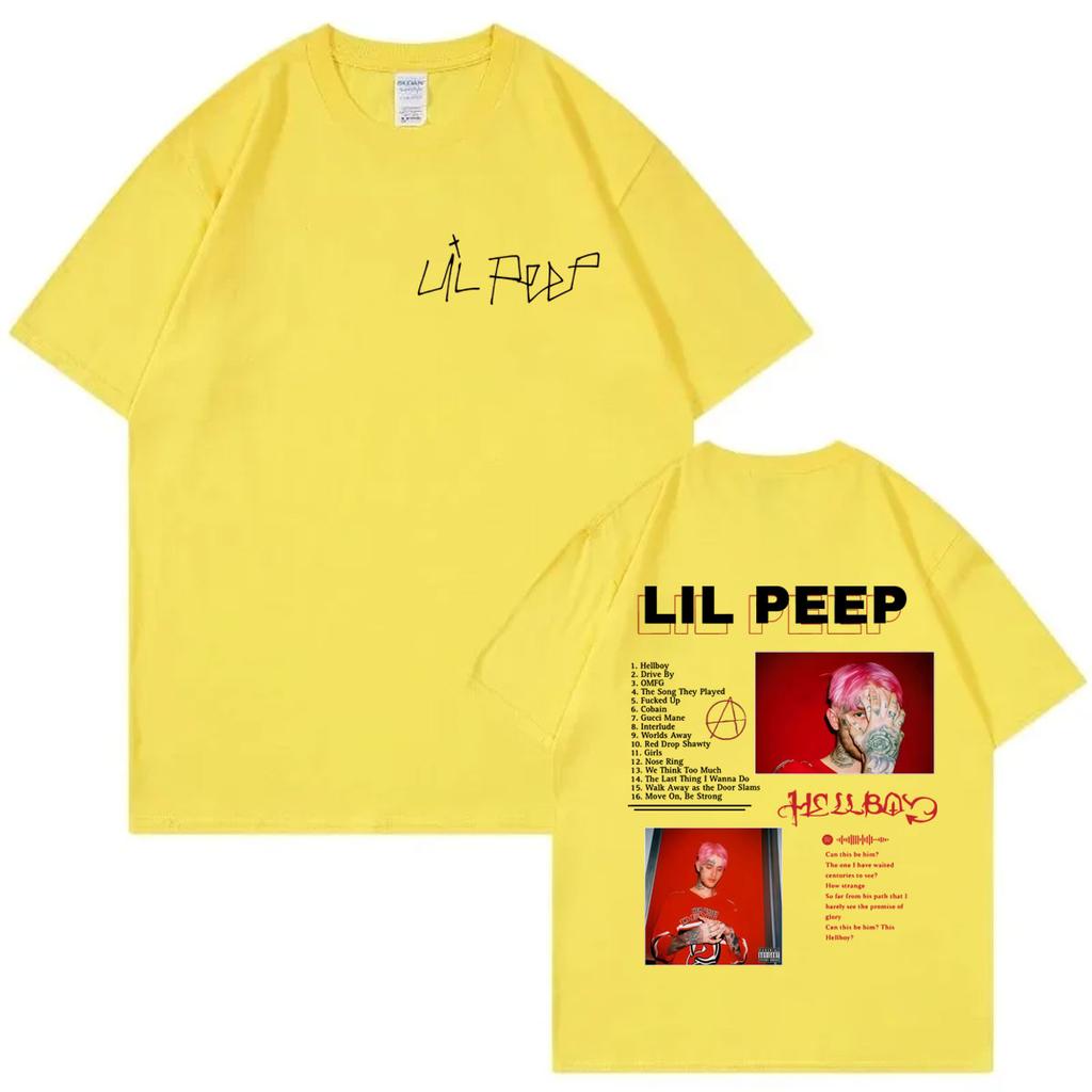 Rapper Lil Peep Album Merch Tshirt Men Women Clothing Harajuku Hip Hop Short Sleeve Tshirts Fashion Casual Oversized T Shirts