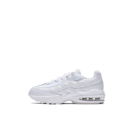 

Nike Air Max 95 PS White Metallic Silver GS 905461-104 EU 31.5 белый/металлик серебряный