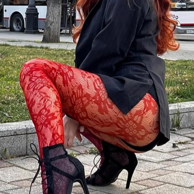 Edle Rote Leggings Elegante Strumpfhosen Europa Damen Körperstrümpfe Sexy Damen Bequeme Atmungsaktive Netzstrumpfhosen Party-Kleidung One Size black