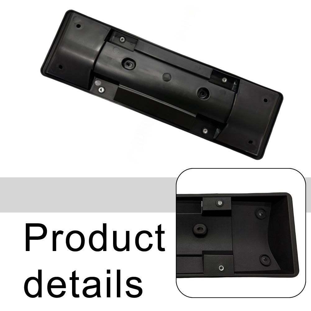 Front License Plate Component for Tesla For Model 3 High land 1694552 00 C ABS Black Replacement Bracket Mount