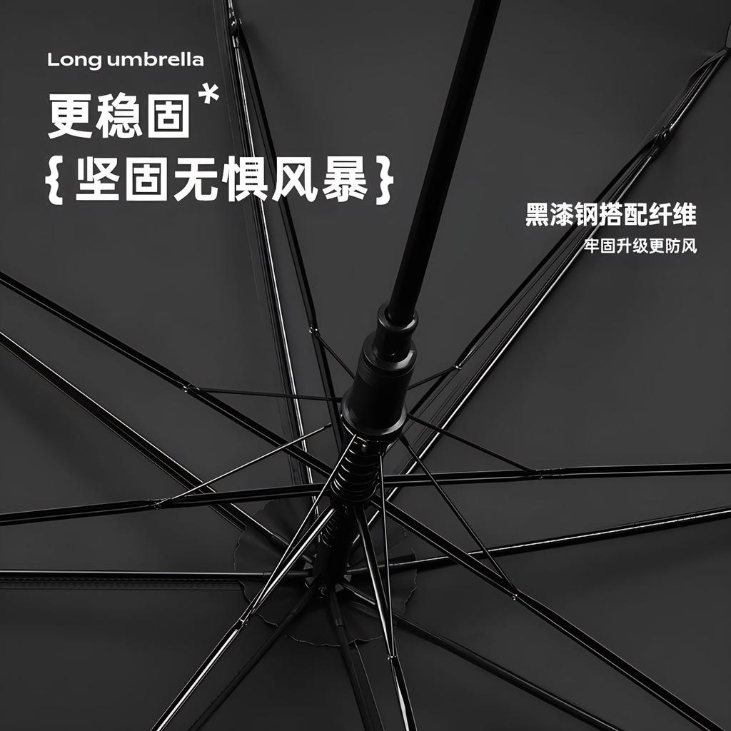 The new eight-bone hand-opened vinyl straight umbrella, red nose cartoon cute sun umbrella creative one-piece delivery