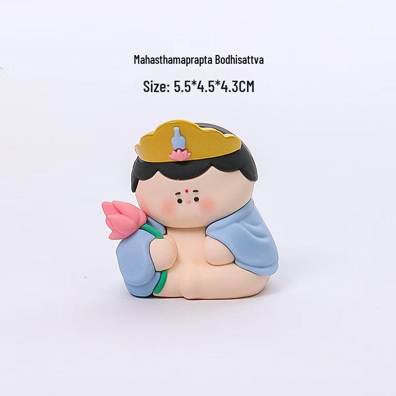 Cartoon Resin Amitabha & Mahasthamaprapta Bodhisattva Set