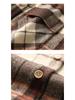 Women's Autumn 2025 Plaid Wool Mid-Length Loose Shirt