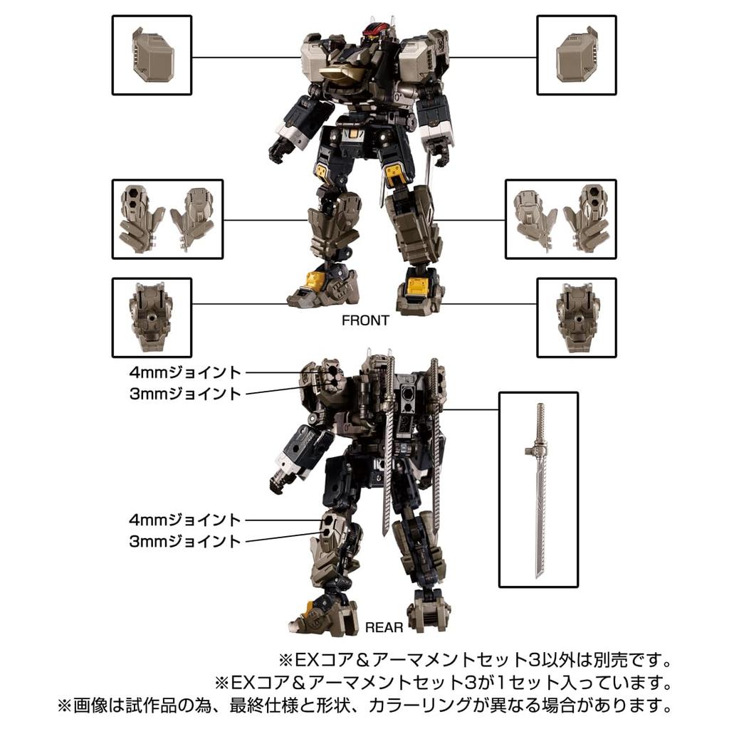 T-SPARK Diaclone EX Core & Armament Set 3