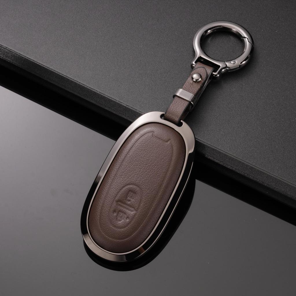 [PIMOHI] Compatible with Suzuki Key Case Metal Genuine Leather Wagon
