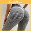 Colanți Fitness Elastici cu Talie Înaltă pentru Femei cu Design Push Up și Textură Ruched pentru Yoga și Sală