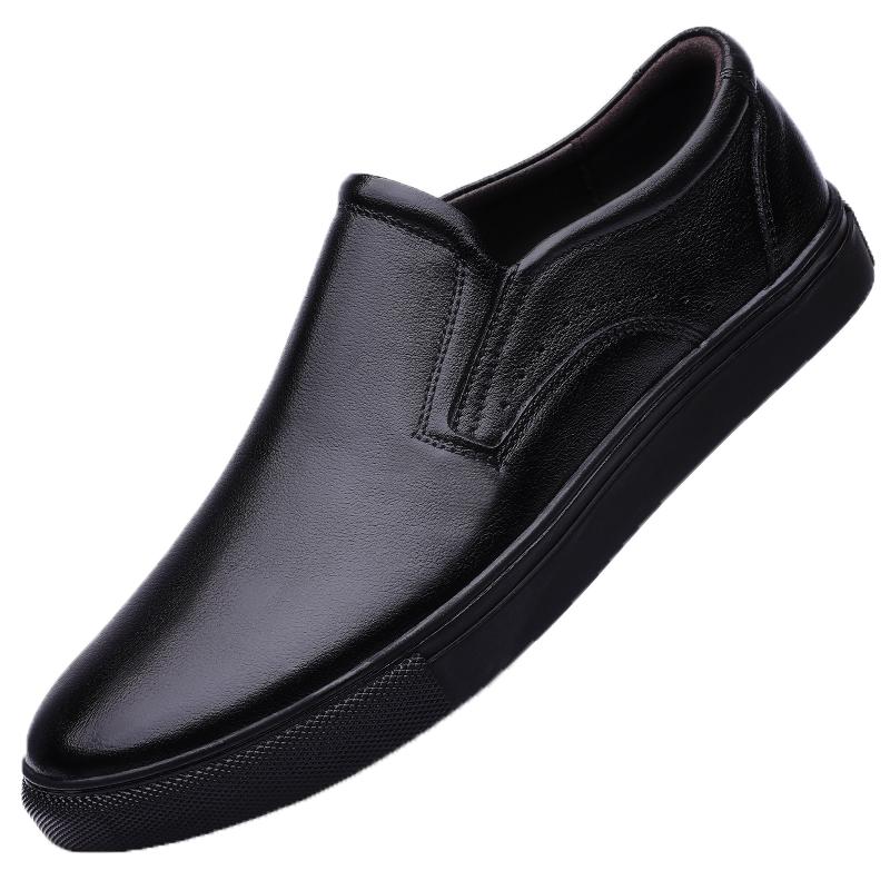 British Style Minimalist Leather Casual Shoes for Men’s Lace Up Hollowed Out Men's Sports Oxford Shoes for Business Interviews