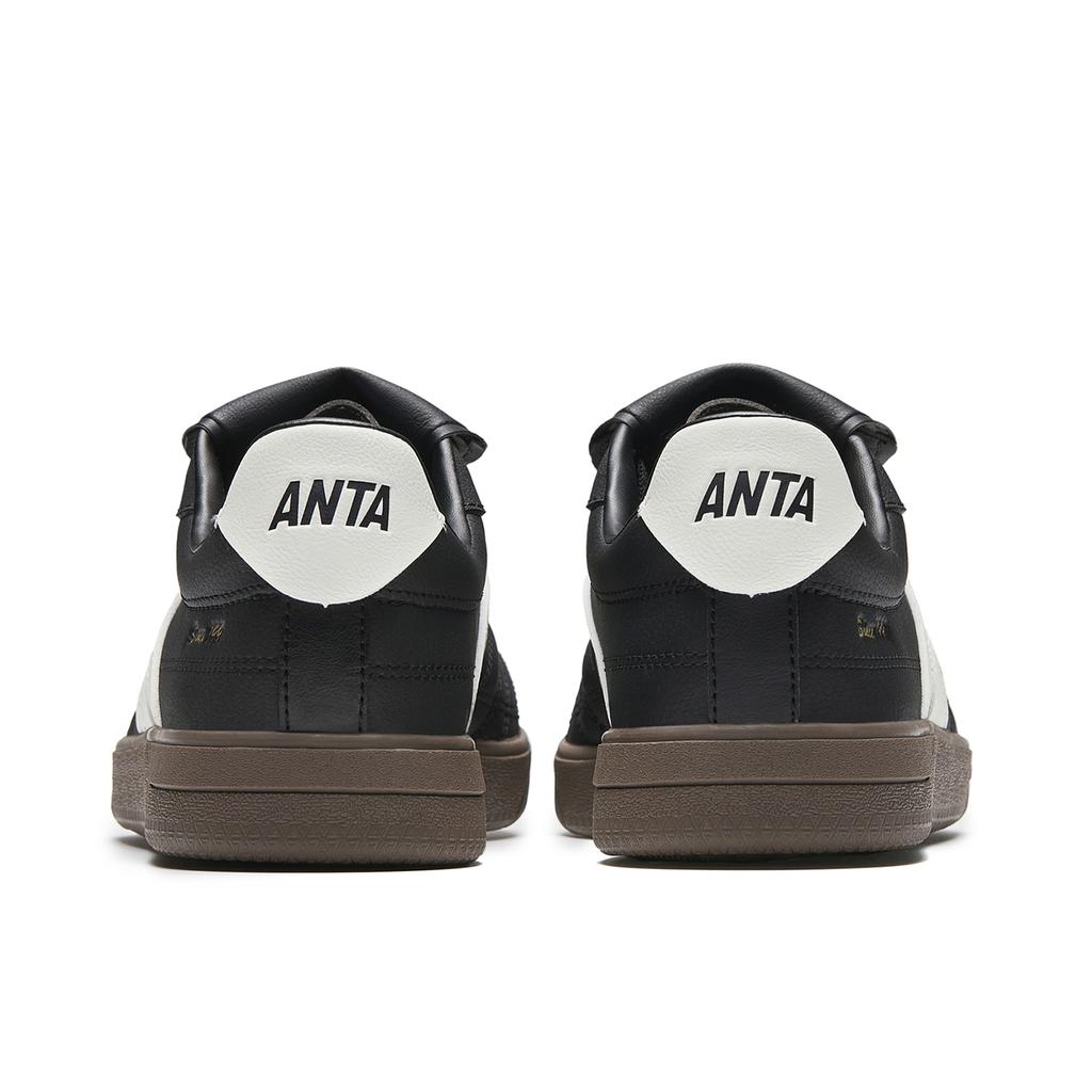 Anta Flap Shoe Skateboard Shoes Men's Basic Black/Ivory White 912628069-6
