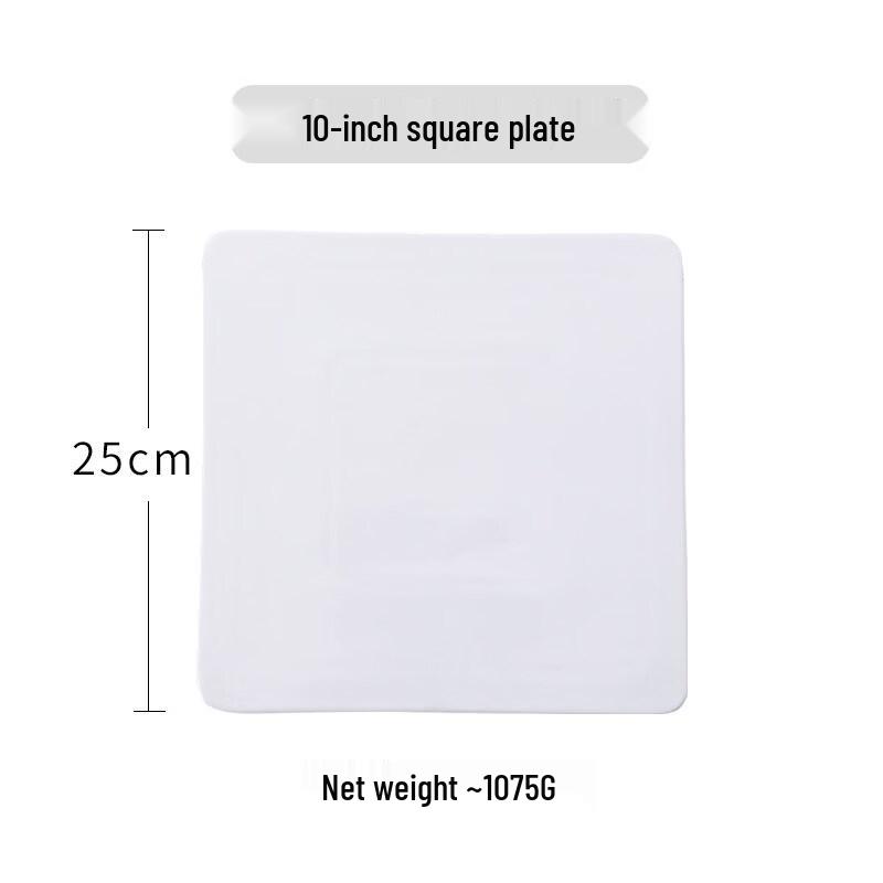 Premium Gold Rim White Ceramic Plate