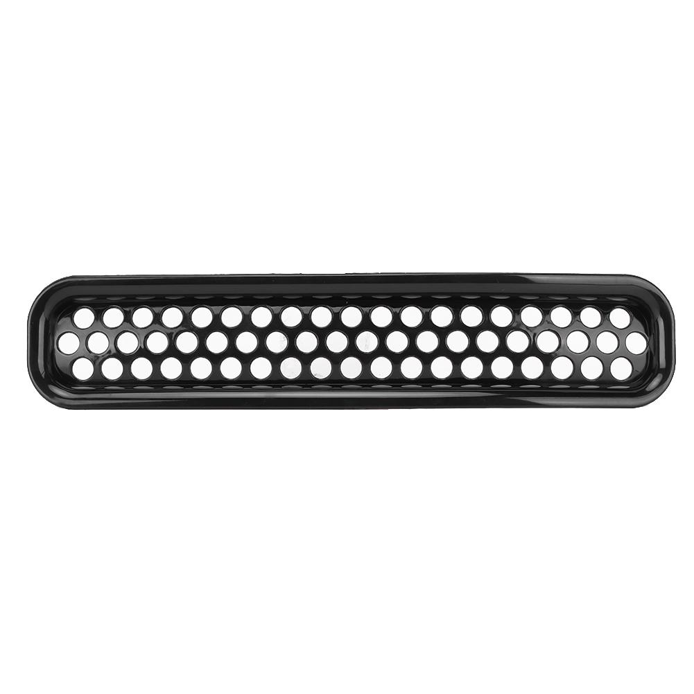 7pcs Clip On Front Mesh Grille Grill Inserts Black Color Fits for Jeep Wrangler