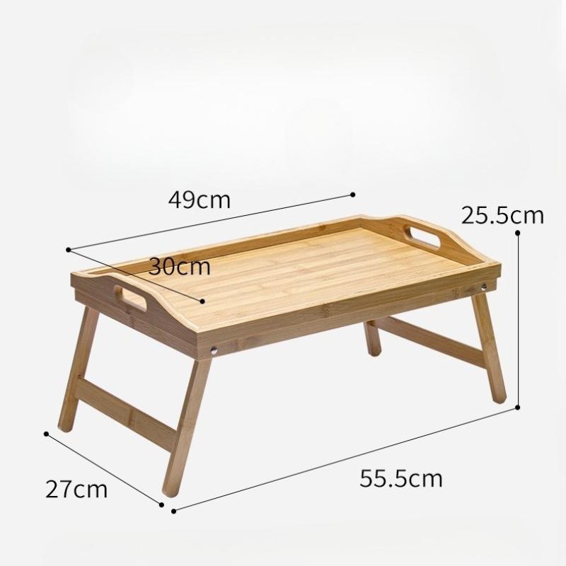 Folding Table on Bed, Bay Window Tray Table with Foldable Legs, Easy To Store, Portable Tea Tray Table side table sofa table