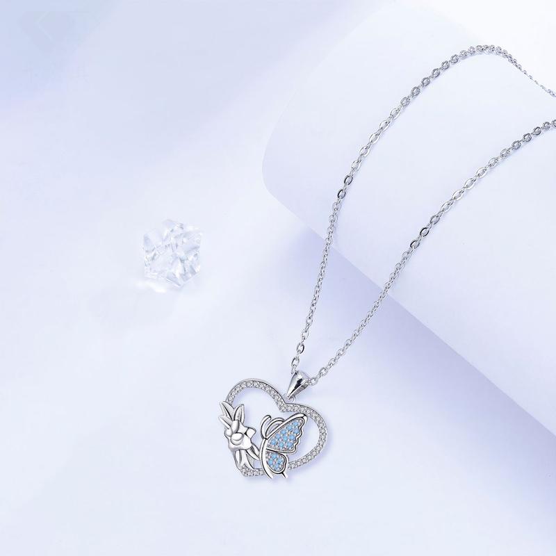 barbie Necklace Original Design of Butterfly Love, Temperament, Niche and Versatile, Ins Style, High-looking, Romantic and Heart-warming ZJYXL-HJ-215