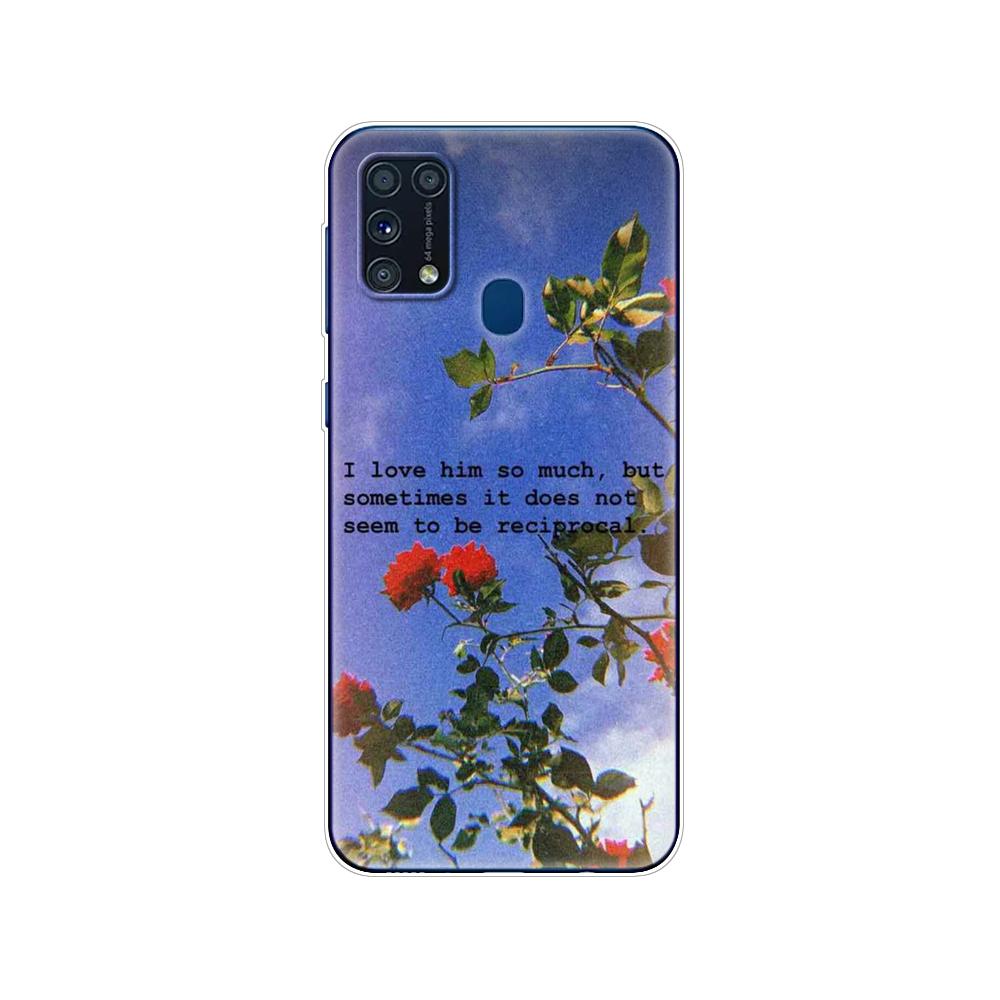 Pentru Samsung M31 Husa 6.4" Husa din silicon moale Tpu pentru Samsung Galaxy M31 M 31 SM-M315FZBVSER m315 Funda pentru bara din spate a telefonului