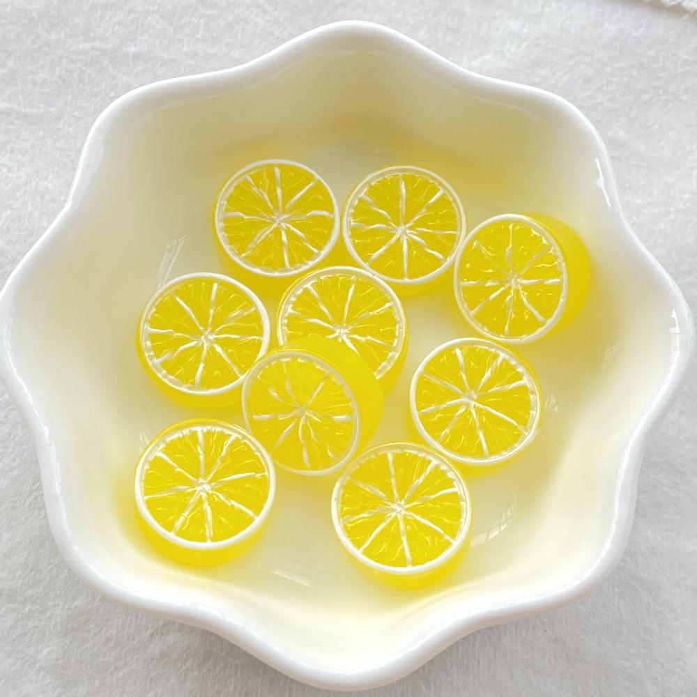 20Pcs Resin Mixed Fruits Strawberry Lemon Watermelon - For Scrapbooking Wedding Decor  Diy Jewelry Making Accessories