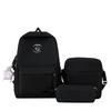 Schoolbag for Women Cute Large Capacity Elementary School Students Campus Backpack Simple Solid Color Girl Backpack High Value Bag