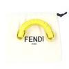 Great FENDI Peekaboo Leather Steering Wheel Cover yellow leather Women Used
