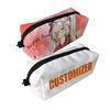 Custom Logo Printed Zipper Closure Large Capacity Nylon Portable Pencil Case Promotional School Stationery Bulk Supplier