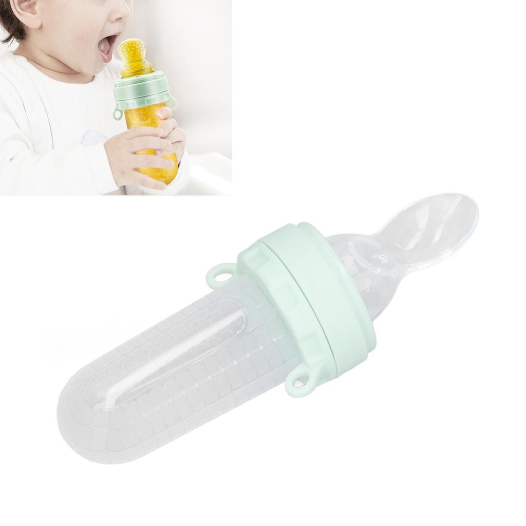 Baby Food Feeder Cute Shaped Soft Silicone Squeeze Spoon Fruit Pacifier Feeder for Infants