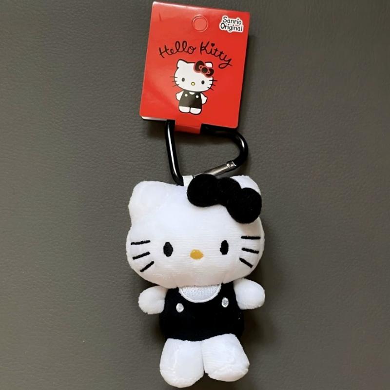 new Sanrio Hello Kitty Stuffed Doll Keychain Love Knot Kitty Cat Cute Cartoon Stuffed Keychains Bag Accessories Ornament Gifts