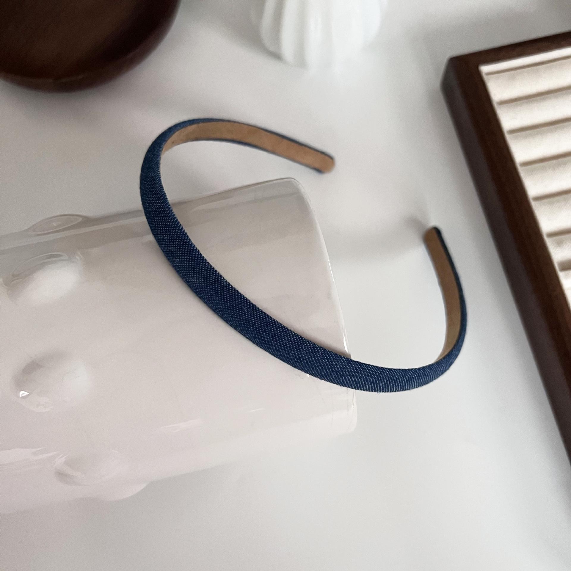 

Ретро Мори Стиль Синяя Джинсовая Повязка на Голову для Женщин - Элегантный, Универсальный и Тонкий Аксессуар для Волос