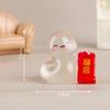 2025 Snake Year Mini Ornament Fortune Luminous Zodiac Snake Figurine Micro Landscape Car Interior Home Desktop Decoration Gifts