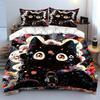 **Mystic Cat Adventure Set Design** Exquisite Three-Piece Bedding Set Gift For Kids And Adults