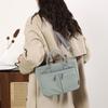 Solid Color Nylon Cloth Handbag Casual Canvas Tote Bag Oxford Cloth Crossbody Bag  Commuting
