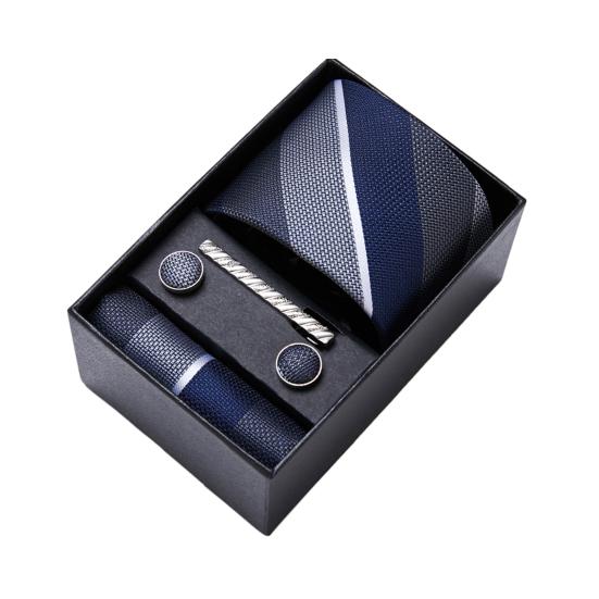 

5 шт./комплект. Шовкові краватки. Костюмний набір. Яскравий кольоровий краватковий комір. Затискач. Кишенькові квадратні запонки. Набір. Діловий весільний одяг. Офіційні аксесуари. H