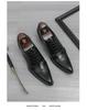 Men's British Autumn Formal Leather Shoes - Pointed Toe, Low-Top, Breathable, Lace-Up, Large Size, High Heel.