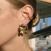 Leichter Luxus High-End Retro-Stil 18K Gold, Ohrringe Ohrstecker Schmuck