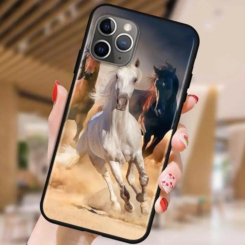 Pouzdro na telefon Running Horse pro iPhone Samsung Galaxy Redmi Xiaomi Oppo OnePlus Note SA 7 8 9 10 11 12 13 14 20 21 22 23 53 54 Pro Max Ultra TPU Soft
