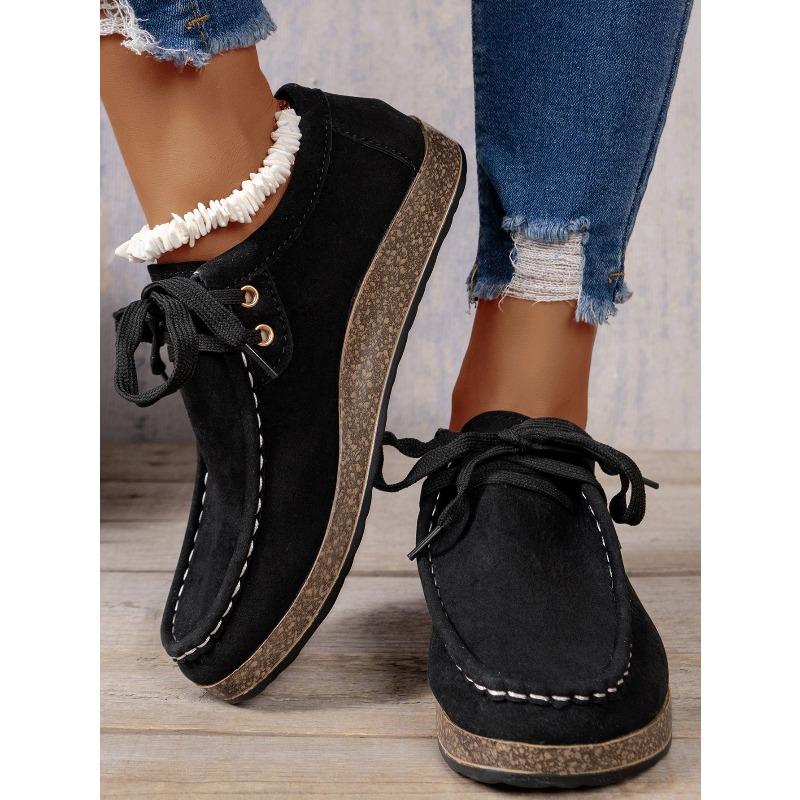 New Plus-size Women's Shoes Flat Elastic Strap Slippers Lazy People Pedal Casual Shoes