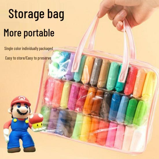 36-Color Kids' Playdough Set: Kindergarten Modeling Clay Toys, Lightweight Space-Themed