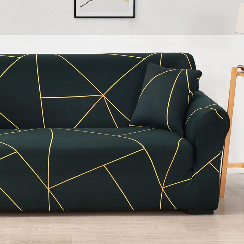 Lattice Printed Sofa Cover for Living Room Pet Kids Stretch Elastic Couch Cover for L Shape Sectional Furniture Protector